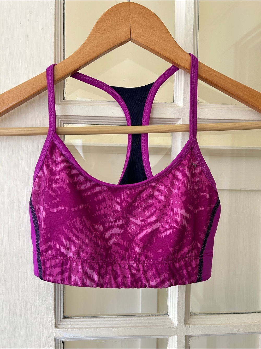 Kids Purple Sports Bra Crop Top - Comfort Support